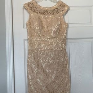 Gold/cream Mother of the bride dress